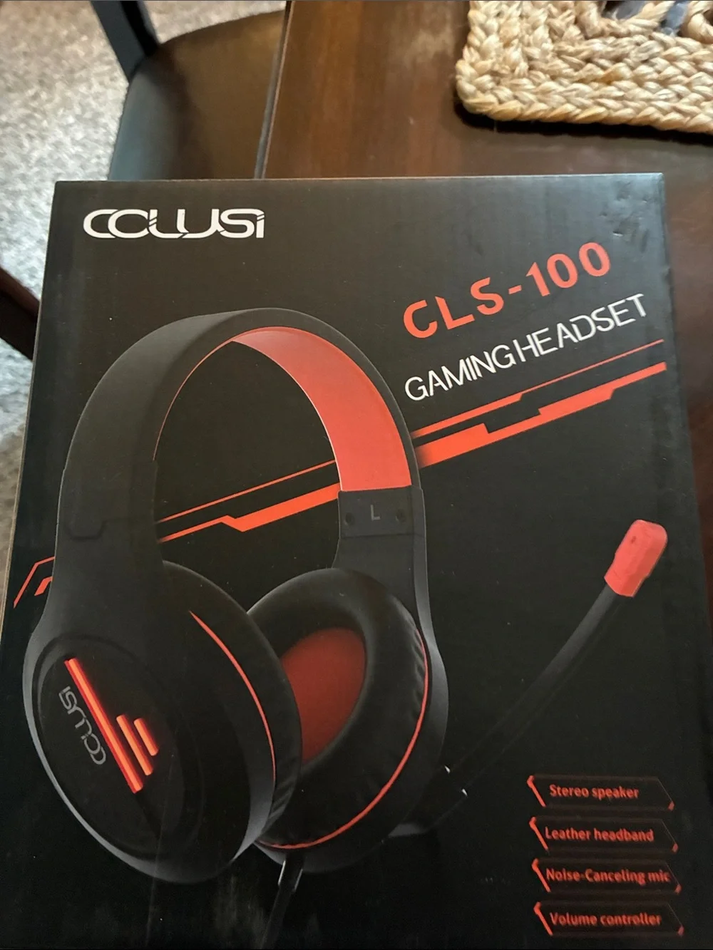 Gaming Headset with Microphone - Black & Red